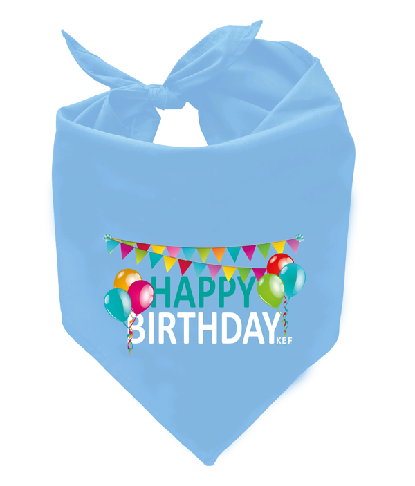 HAPPY BIRTHDAY verjaardag bandana – ballon slingers