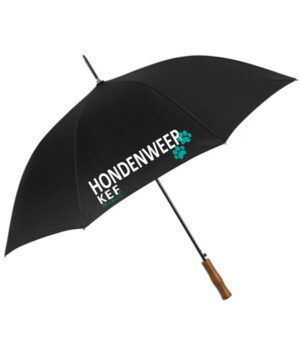 HONDENWEER – Paraplu (houten handgreep)