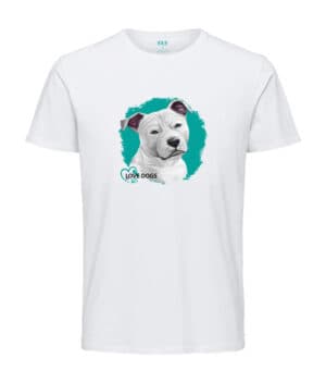 T-shirt Staffordshire Bull Terrier White