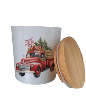 Kerst Kaarslicht Vintage Truck