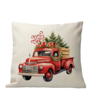 Kerst Kussen Vintage Truck