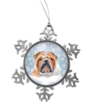 Kerst Sneeuwster English Bulldog