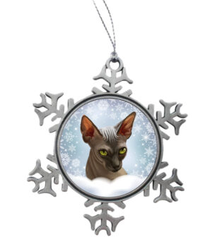 Kerst Sneeuwster Sphynx Cat