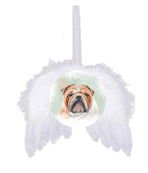 Kerst Engelenvleugels English Bulldog