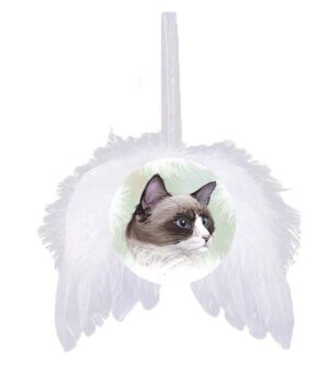 Kerst Engelenvleugels Snowshoe Cat
