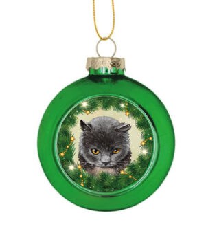 Kerstbal British Shorthair Cat