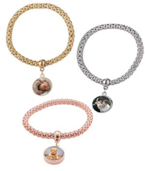 Foto armband – zilver – goud – rose