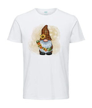 T-shirt Autum Gnome – Sunflower