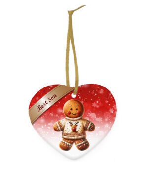 Keramiek Kerstornament Peperkoek hart – Best Son