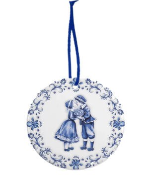 Keramiek Kerstornament Delfts Blauw – Kusje