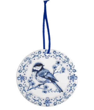 Keramiek Kerstornament Delfts Blauw – Vogel