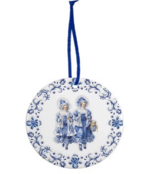 Keramiek Kerstornament Delfts Blauw – Dames