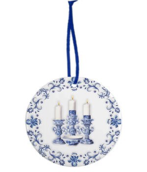 Keramiek Kerstornament Delfts Blauw – Kaarsen