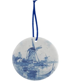 Keramiek Kerstornament Delfts Blauw – Molens