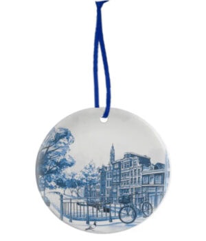 Keramiek Kerstornament Delfts Blauw – Grachten